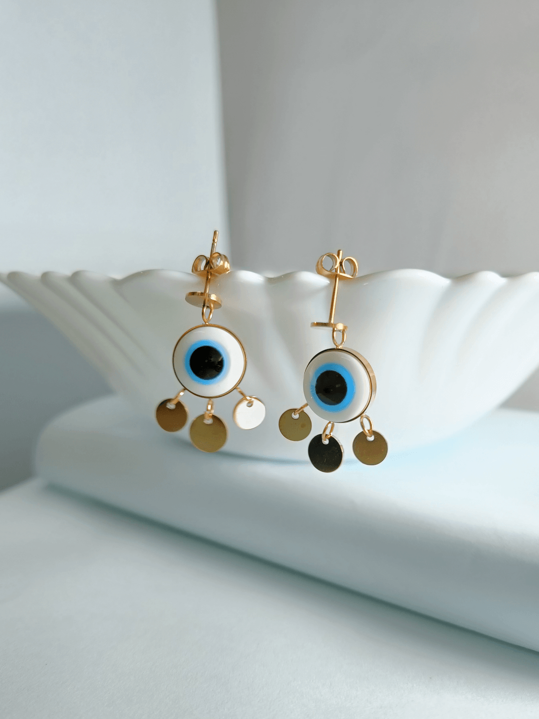 Symbolic Evil Eye Studs