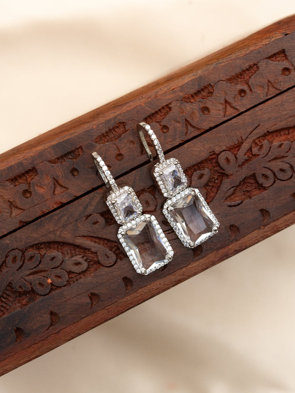 Crystal Curve Earrings