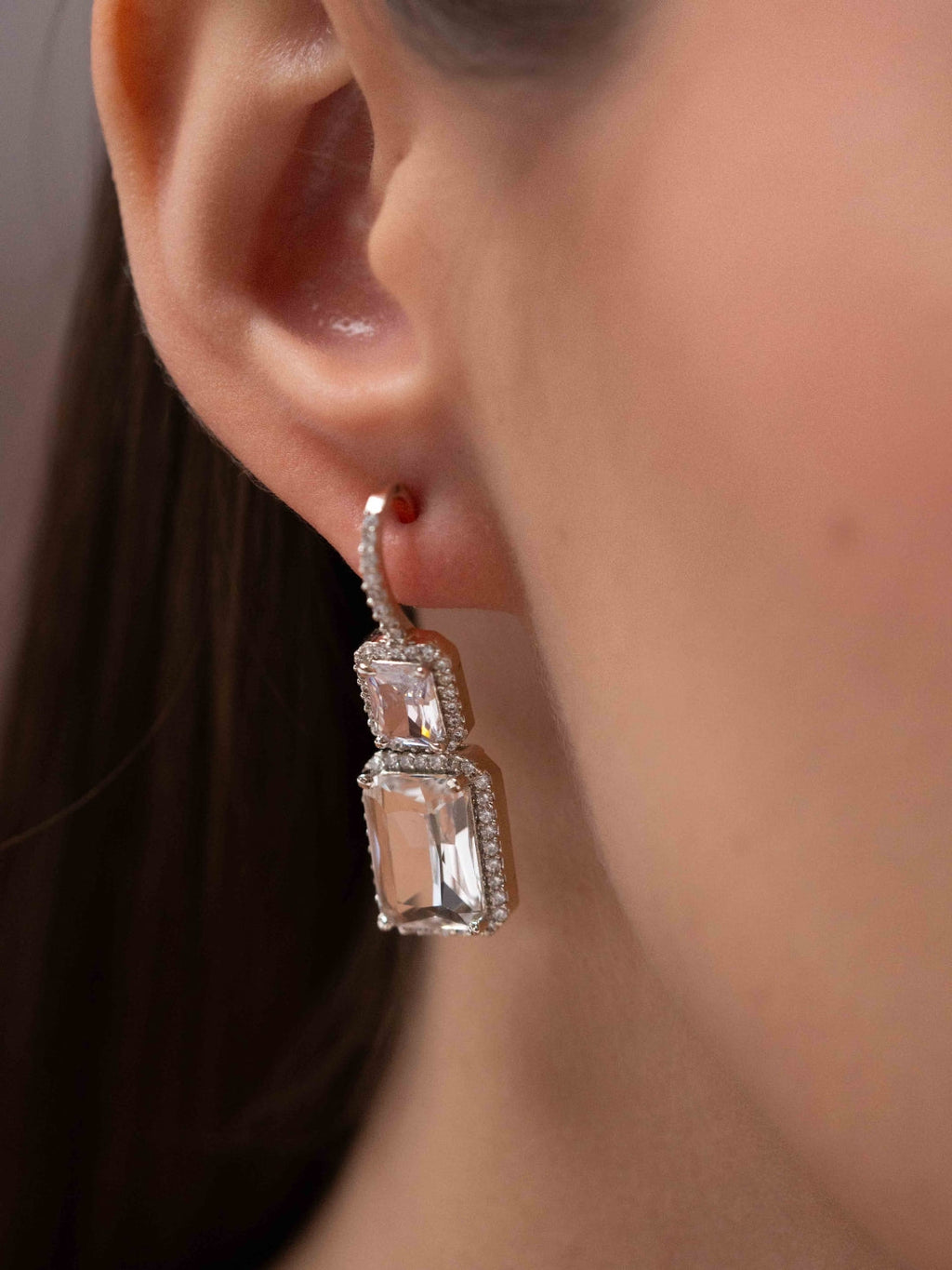 Crystal Curve Earrings
