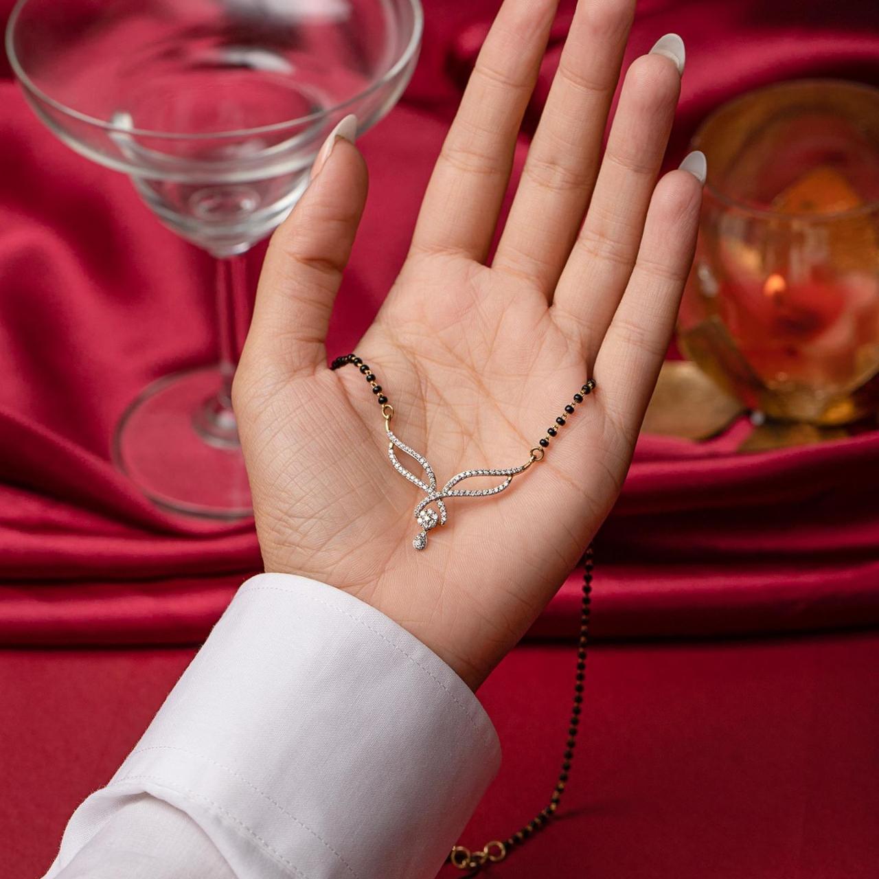 Tiya Silver Mangalsutra