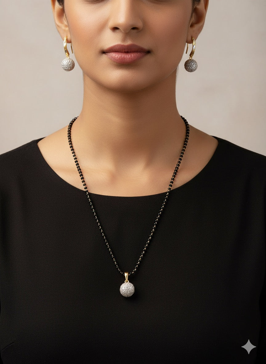 Mangalsutra with Earrings