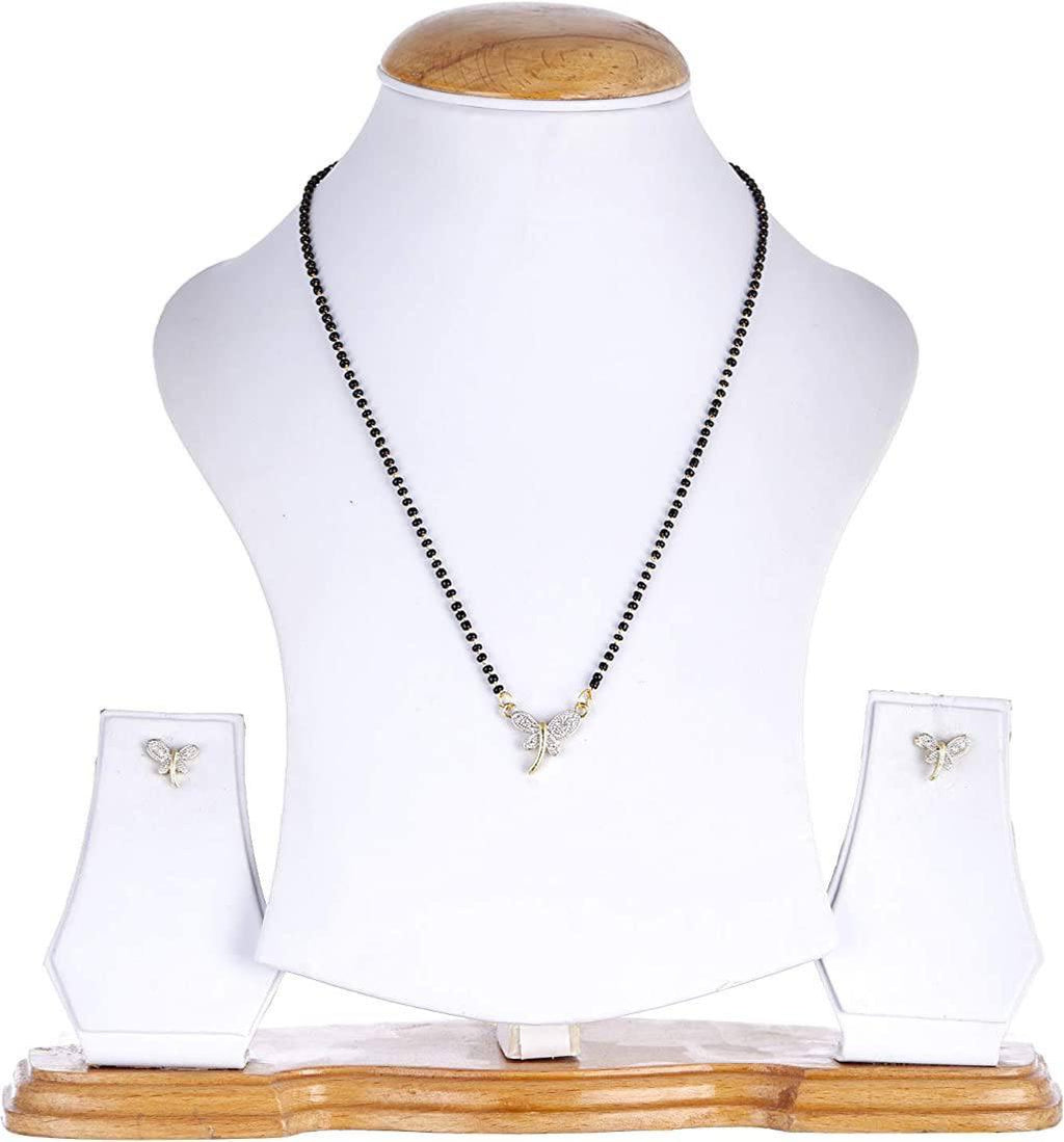 Butterfly Diamond Mangalsutra Set
